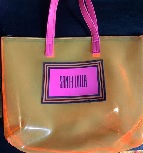 bolsa de praia santa lolla plastico